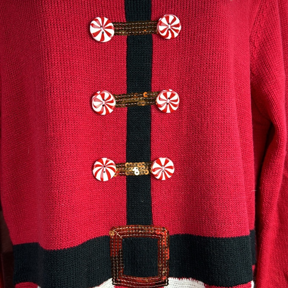 Allison, brittany Knit XL Christmas Santa sweater dress - Picture 2 of 6